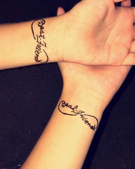 best friend girl and boy tattoos