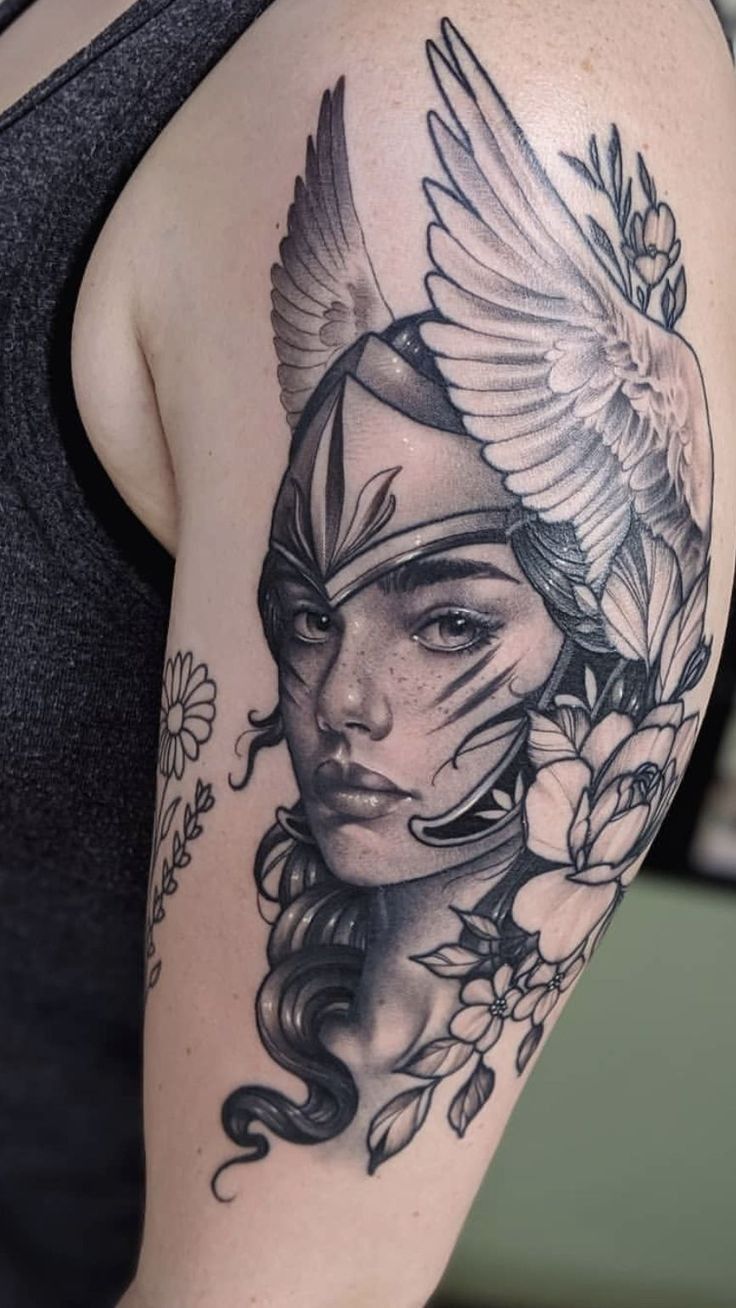 Magnificent Valkyrie Tattoos Ideas And Meaning Tattoosboygirl