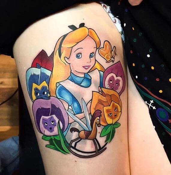 50 Alice In Wonderland Tattoos Ideas (2018) TattoosBoyGirl