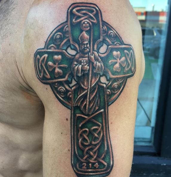 scottish cross tattoos for men