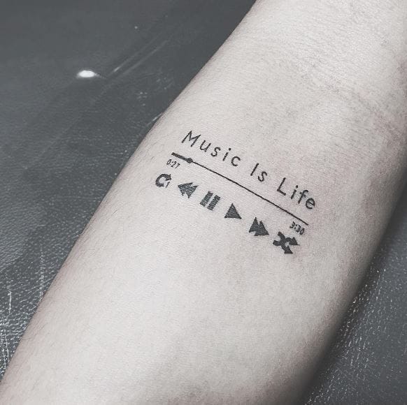 50 Cool Music Tattoos For Men 2019 Music Notes Ideas