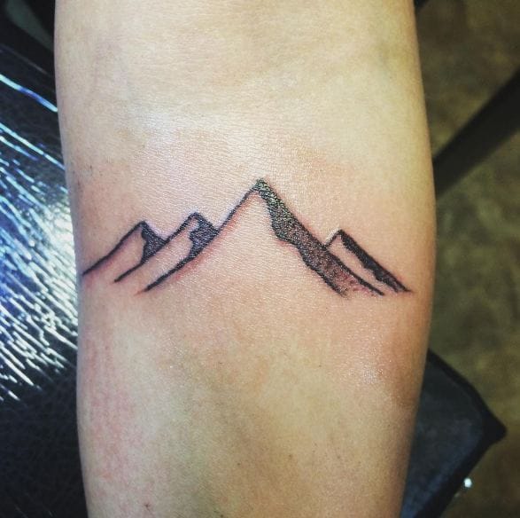 mountain outline tattoo