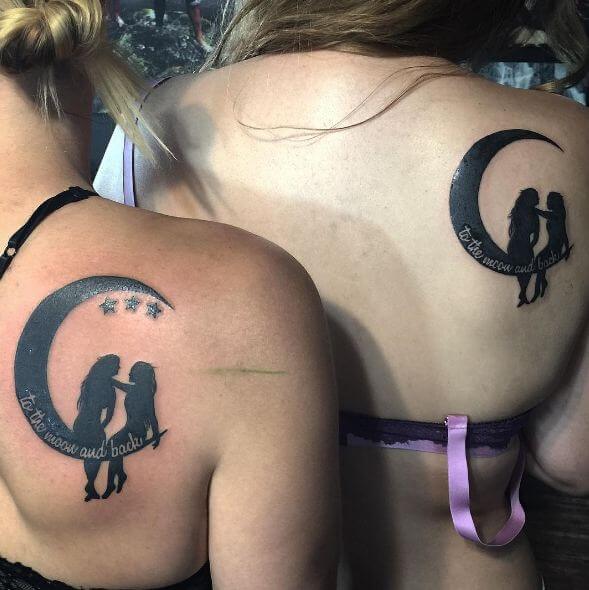 matching Mother and Daughter Tattoos