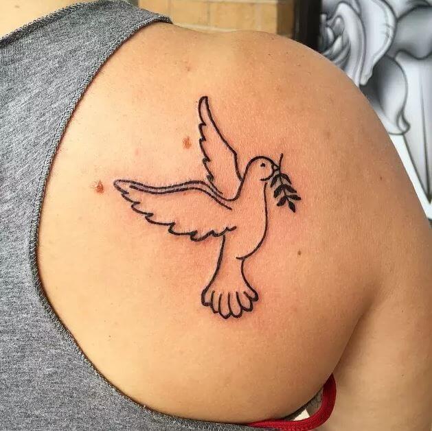 100+ Peace Dove Tattoos For Guys (2022) Realistic Designs