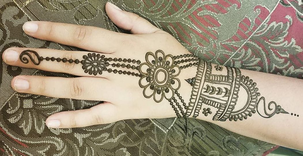 simple arabic henna designs for kids