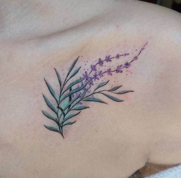 Lavender Leaf Tattoos
