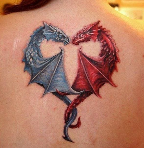 dragon-heart-tattoos