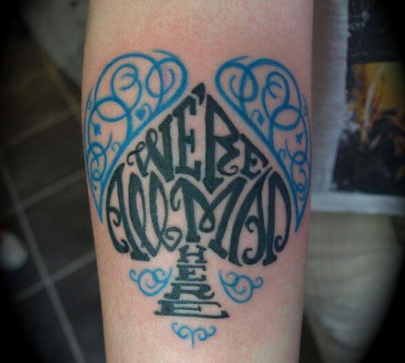 Alice In Wonderland Tattoos Designs