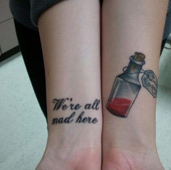 Alice In Wonderland Tattoos On Wrist