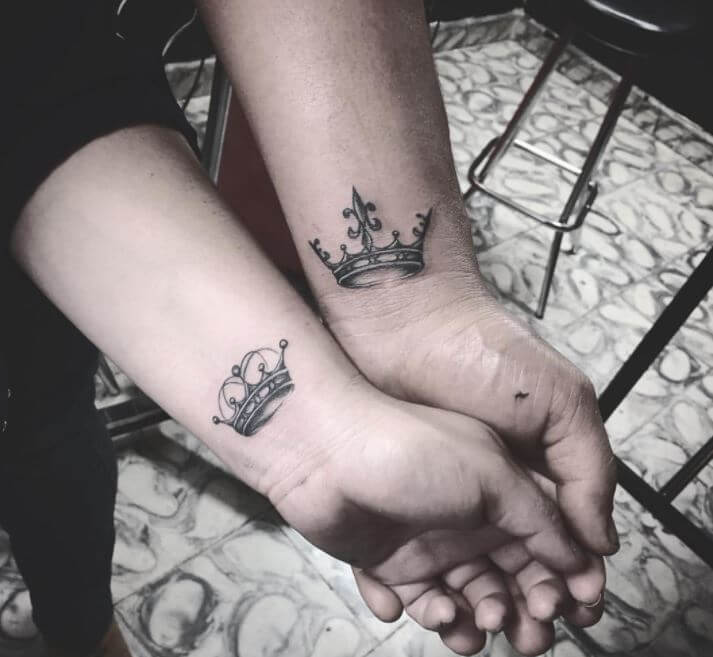 Beautiful King And Queen Tattoos