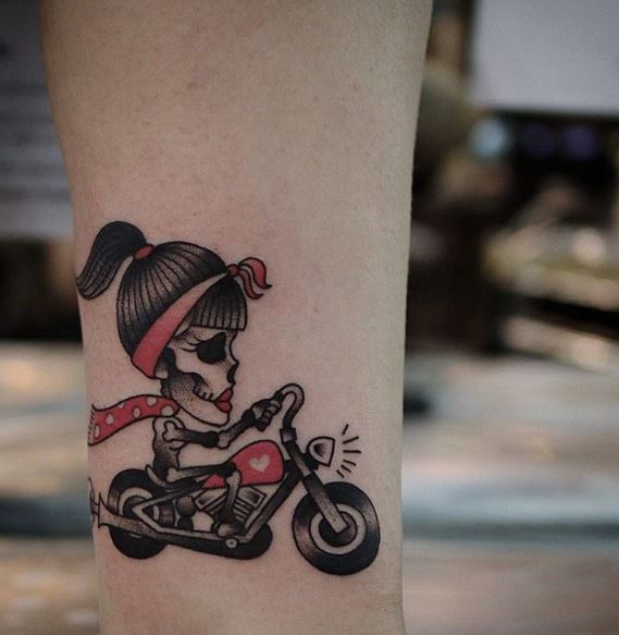 120+ Outlaw Biker Tattoos For Guys (2023) Motorcycle Designs Harley Davidson
