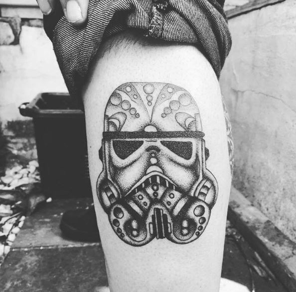 Black And White Star Wars Tattoos Design