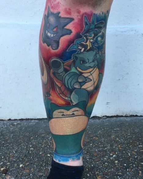 Calf Tattoo 14