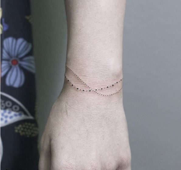 Dot Bracelet Tattoos Design And Ideas