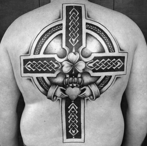 Full Back Irish Tattoo Design And Ideas