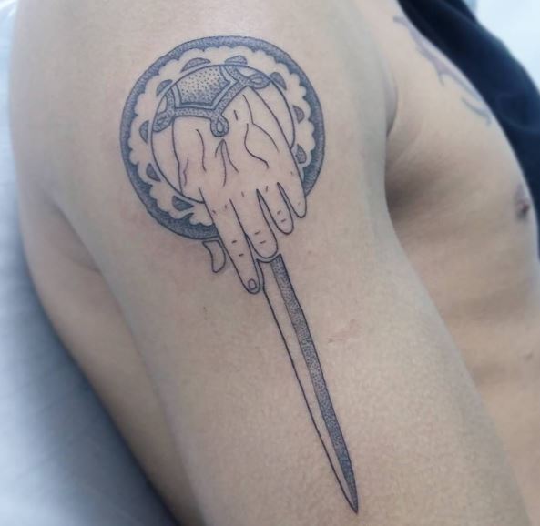 Game Of Thrones Hand Of King Tattoos Design On Hands