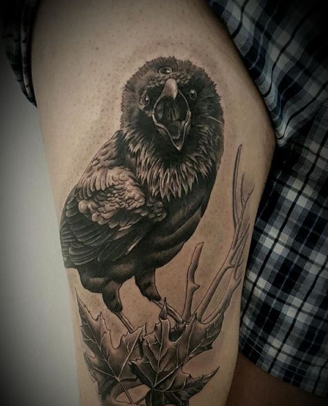 Game Of Thrones Black Crow Tattoos Design