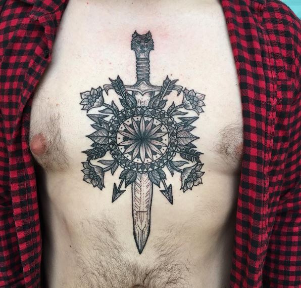 Game Of Thrones Tattoos Design On Chest