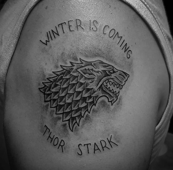 Game Of Thrones Winter Is Coming Lion Tattoos Design