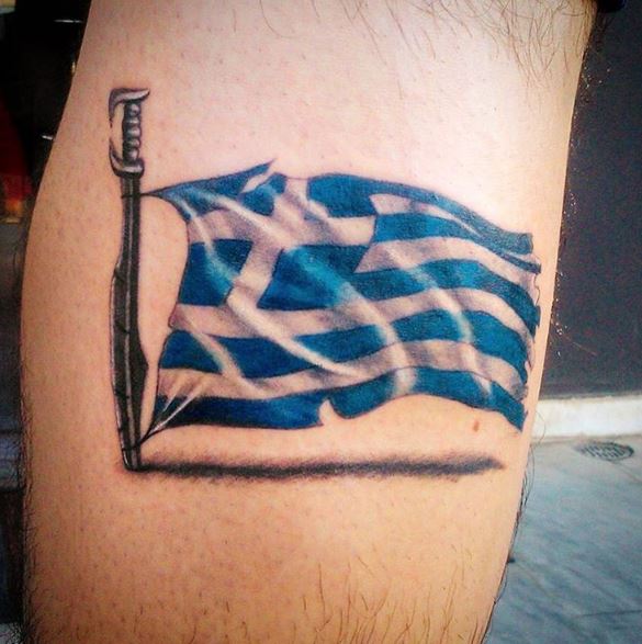 Greek Tattoo On Arm 36