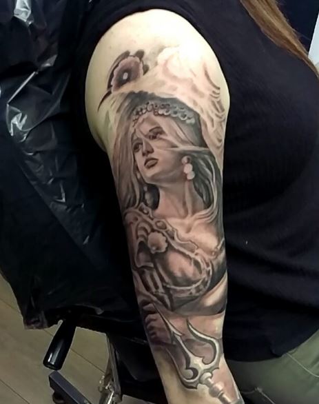 Greek Tattoo On Arm 44