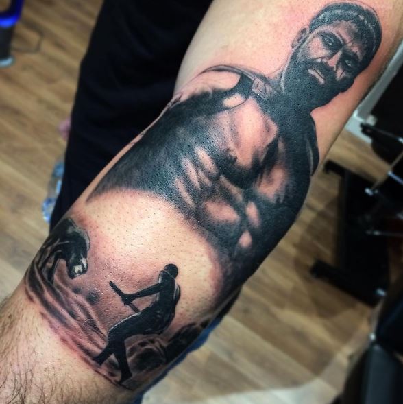 Greek Tattoo On Arm 46