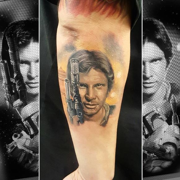Han Solo Star Wars Tattoos Design