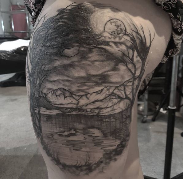 Horror Landscape Tattoos Design And Ideas For Women