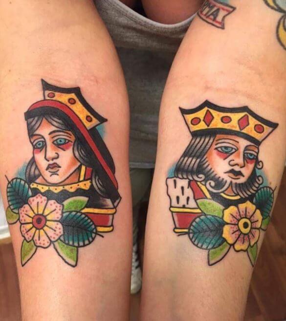 King And Queen Tattoos Designs