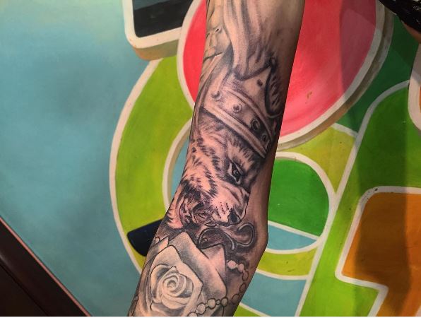Lion King Tattoos Design On Arms