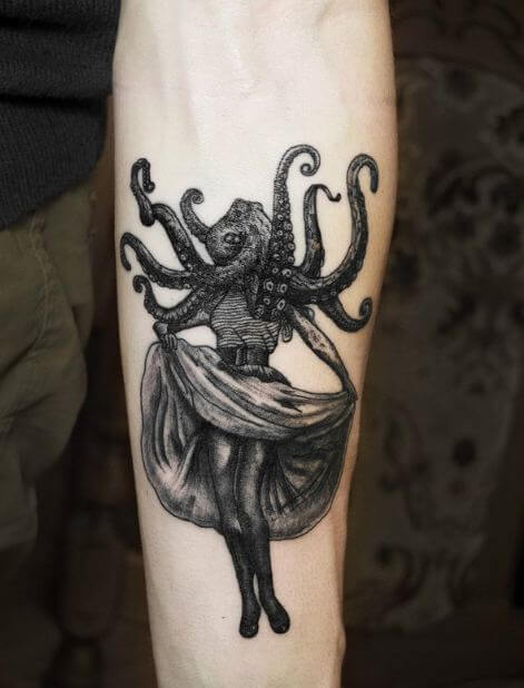 Octopus Tattoos On Forearm