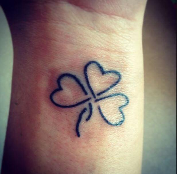 One Liner Irish Tattoo Design On Wrist