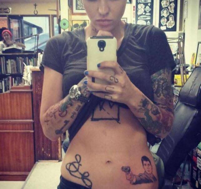 ruby rose tattoos meaning