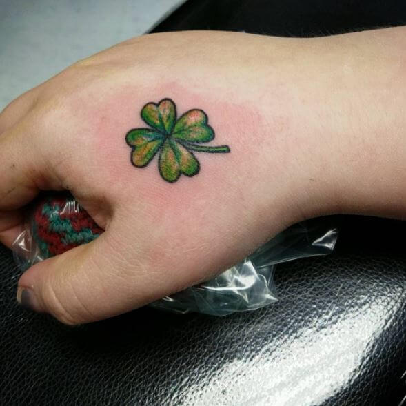 Small Irish Tattoo Design On Hand