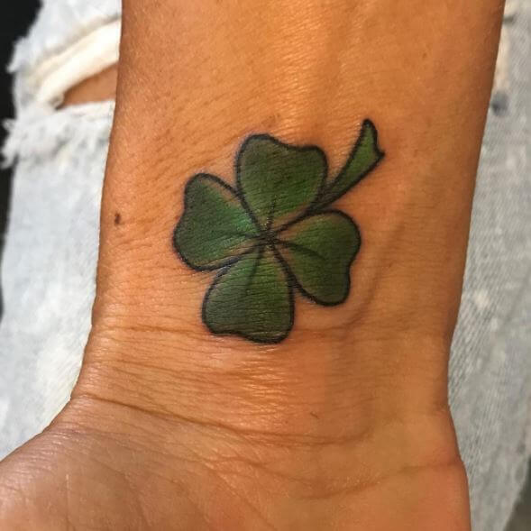 Small Irish Tattoo Design On Wrist