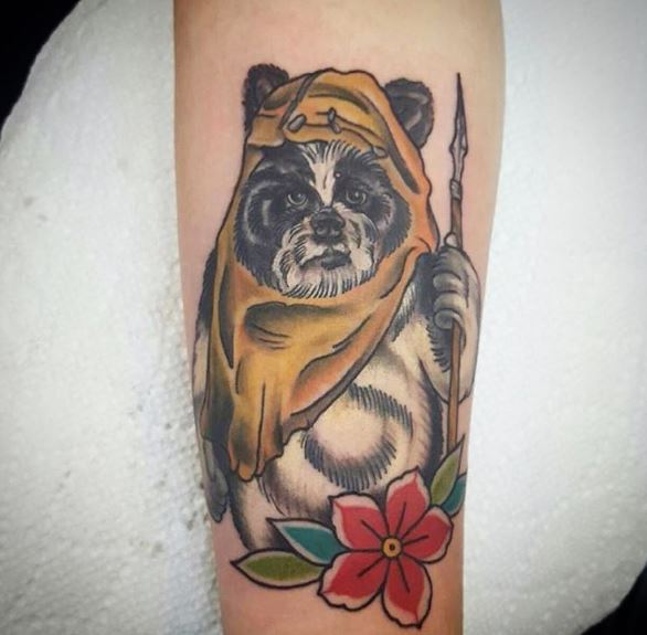 Star Wars Chewbacca Tattoos Design For Girls