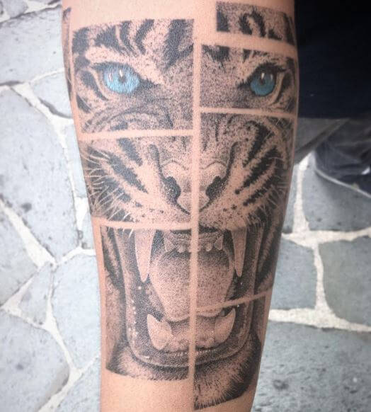 Tiger Tattoo On Arm 10