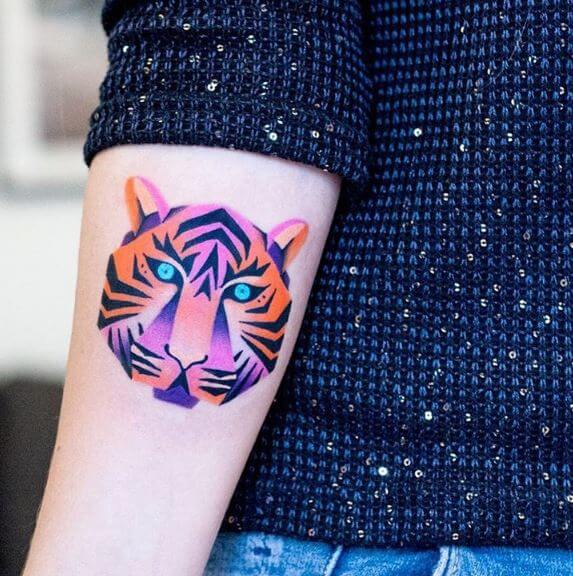 Tiger Tattoo On Arm 15