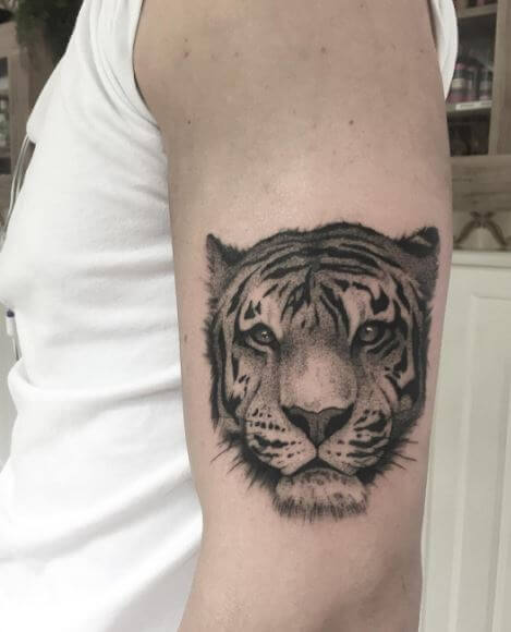 Tiger Tattoo On Arm 19