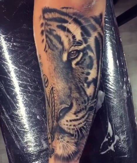 Tiger Tattoo On Arm 20