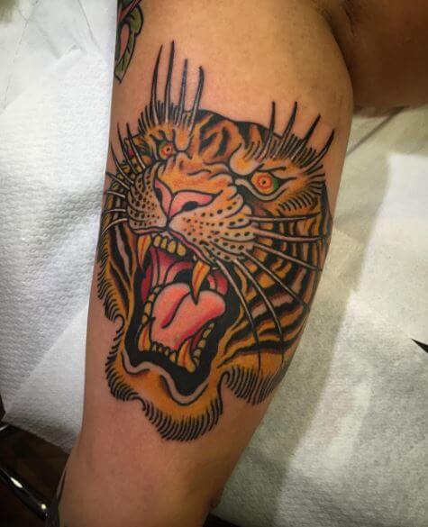 Tiger Tattoo On Arm 22