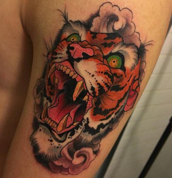 Tiger Tattoo On Arm 29