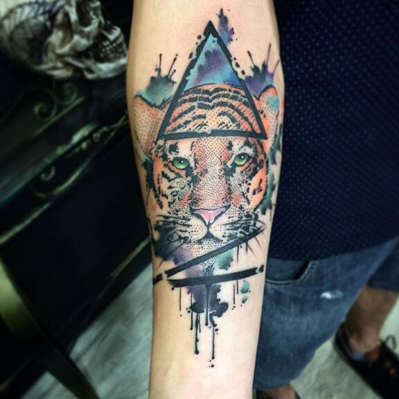 Tiger Tattoo On Arm 34