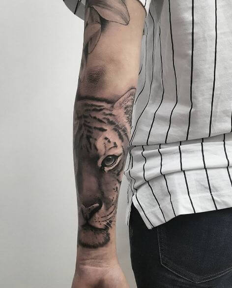 Tiger Tattoo On Arm 37
