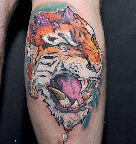 Tiger Tattoo On Arm 38