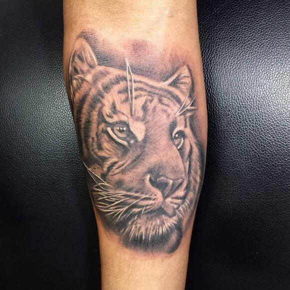 Tiger Tattoo On Arm 39