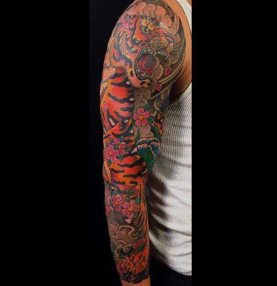 Tiger Tattoo On Arm 7