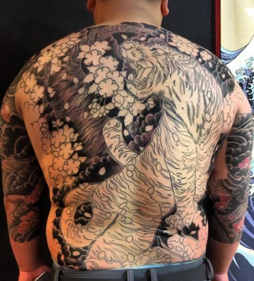 Tiger Tattoo On Back 4