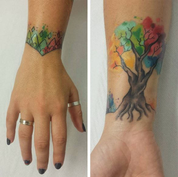Tree Bracelet Tattoos Design And Ideas