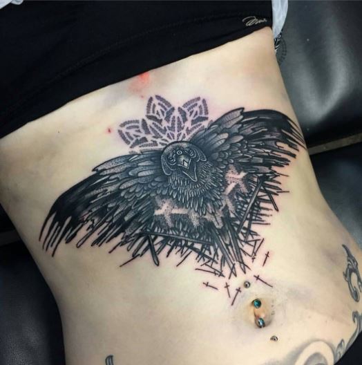Valar Morghulis Tattoos Design On Stomach